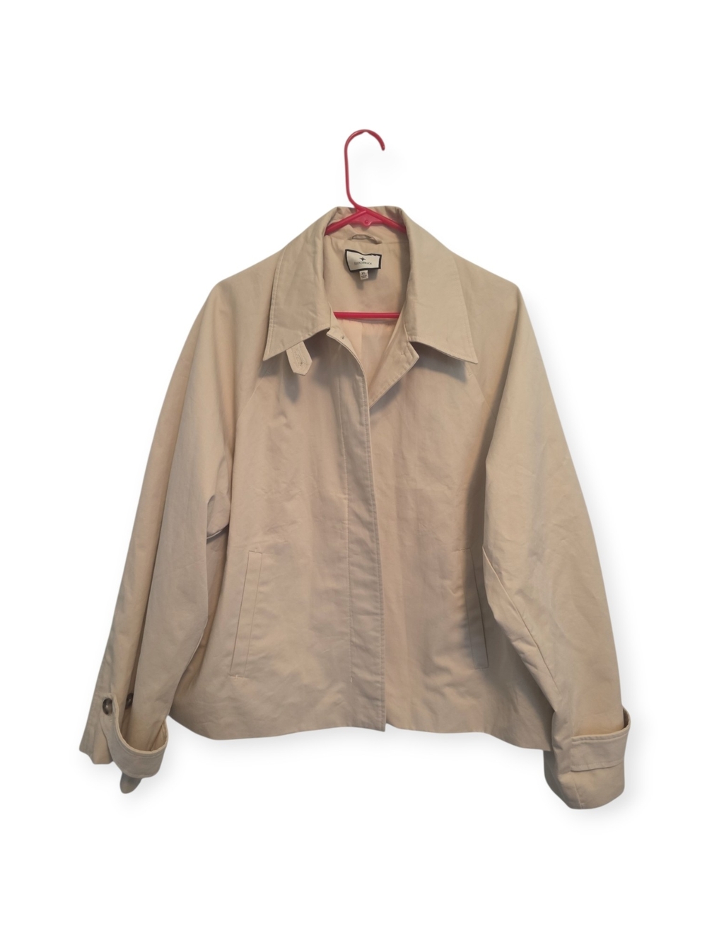 Women's Tuckernuck Khaki Drew  Short Trenchcoat, size XL